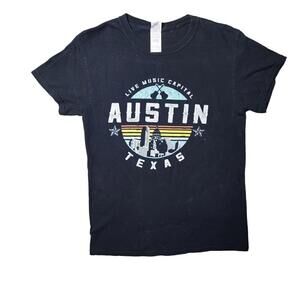 Austin Texas Live Music Capitol Of The World T Shirt Size SMALL Music Is My Life